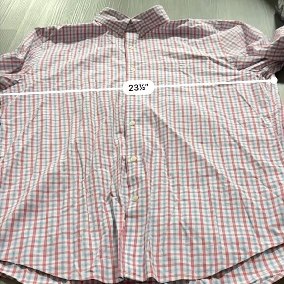 Vineyard Vines‎ White, Pink, & Blue Plaid Button Down Tucker Shirt Size L - Picture 9 of 10